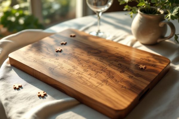 Un plateau élégant pour vos parties de casse-tête en bois