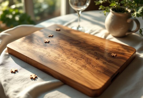 Un plateau élégant pour vos parties de casse-tête en bois