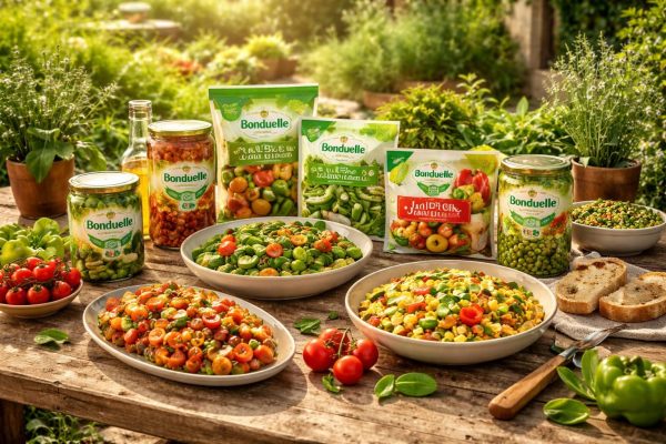 Qualité méditerranéenne pour réduire vos dépenses alimentaires avec produits Bonduelle et Jardin BiO