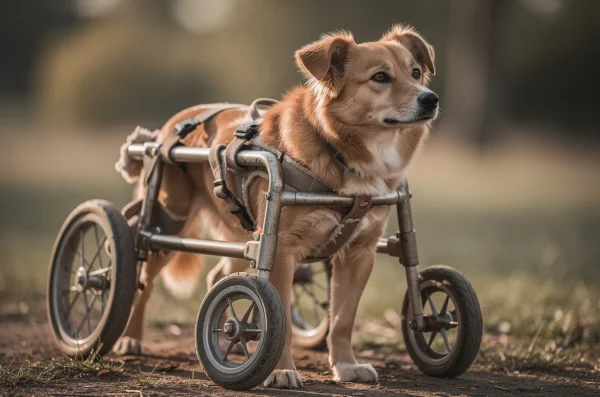 Un assistant de mobilité essentiel : le fauteuil roulant pour chien handicapé