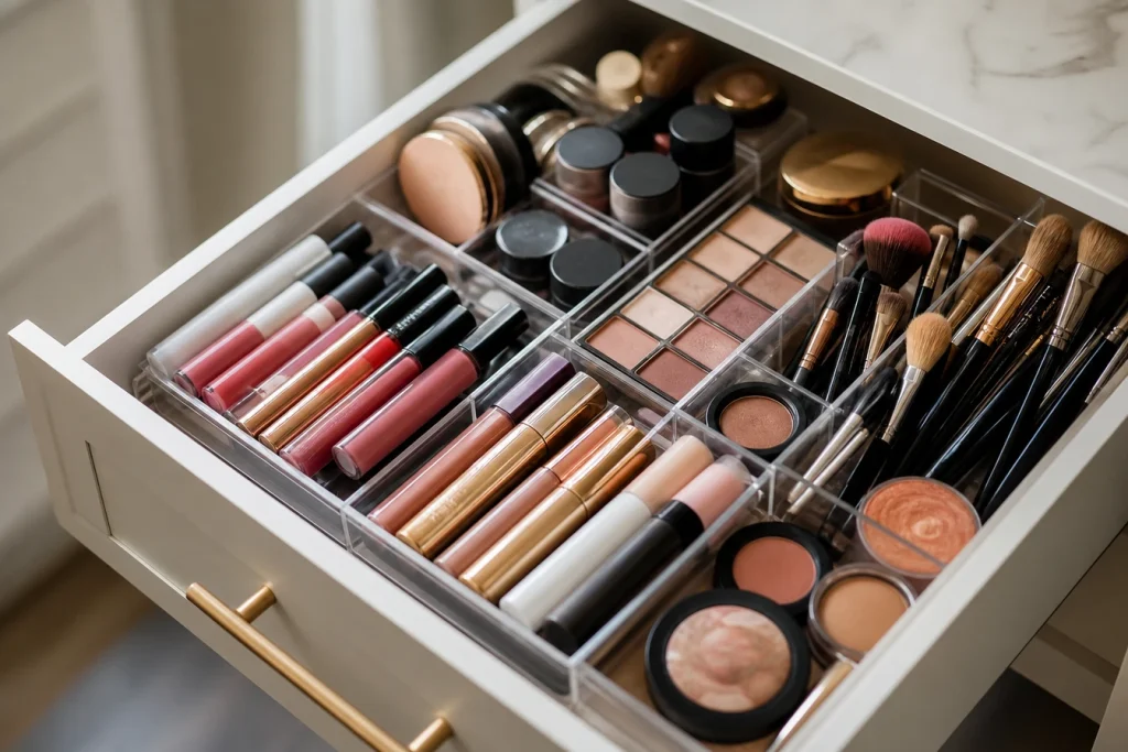Rangement maquillage tiroir : un combo gagnant pour organiser vos maquillages